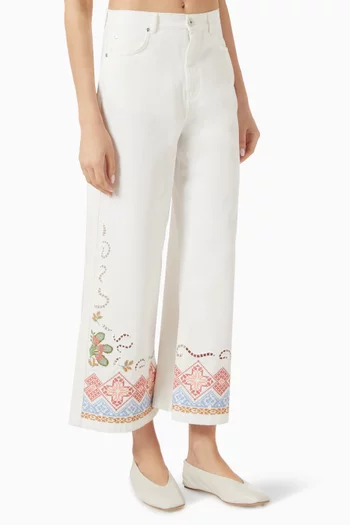 Wide-leg Pants in Cotton