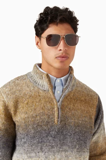 Aviator Sunglasses in Metal