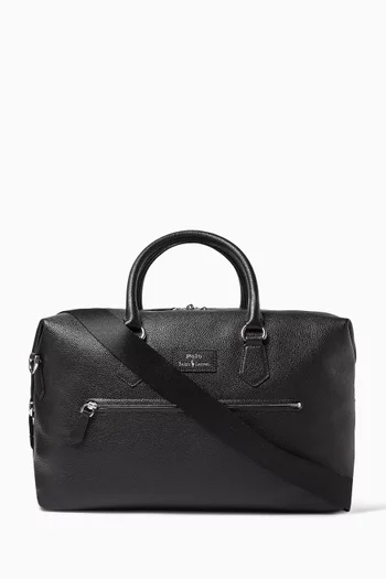 Logo Duffle Bag in Leather