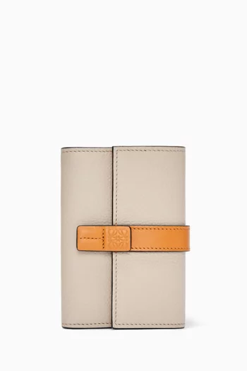 محفظة صغيرة بتصميم رأسي جلد