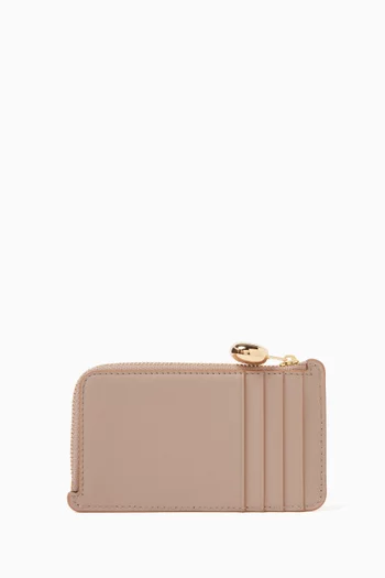 حافظة بطاقات وعملات معدنية بيبل جلد عجل نابا