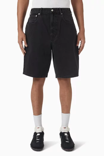 Shorts in Washed Denim
