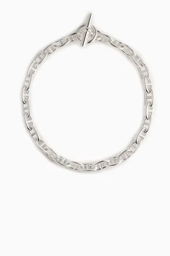 قلادة بتصميم سلسلة مرساة بحجم كبير غير مستعملة