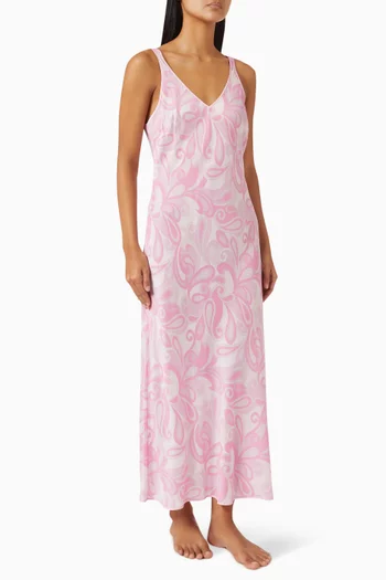 linen ladies dress White Royal Toscana Linen Dress