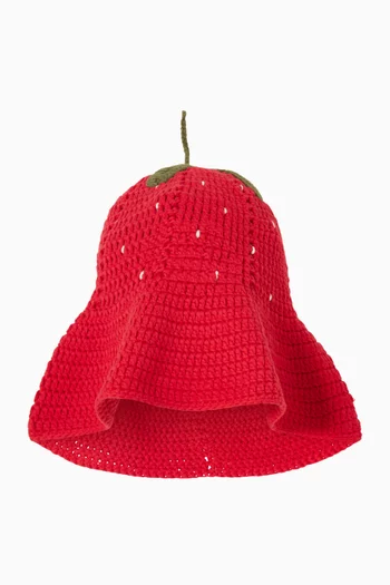 Crochet Strawberry Hat