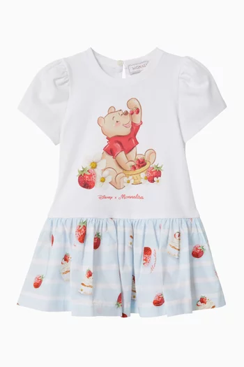 فستان بطبعة ويني ذا بوه قطن موناليزا × ديزني