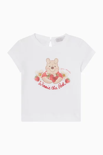 تي شيرت بطبعة قطن