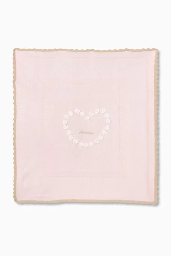 Flower Knitted Blanket