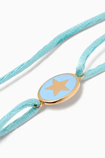 سوار بدلاية صغيرة على شكل نجمة ذهب عيار 18