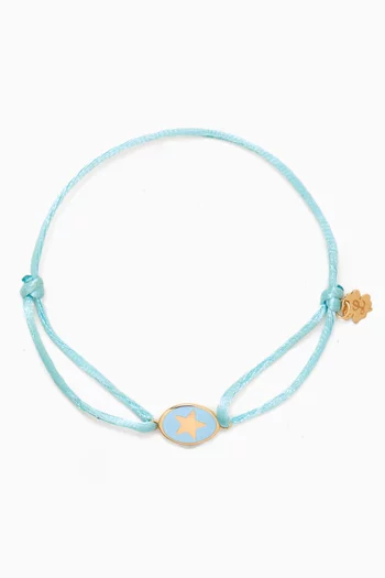 سوار بدلاية صغيرة على شكل نجمة ذهب عيار 18