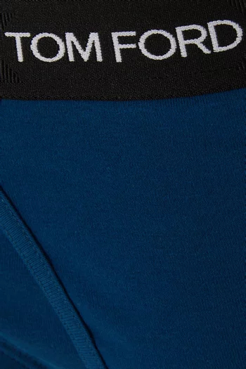 سروال داخلي بشعار الماركة مزيج قطن