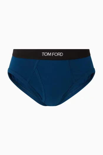 سروال داخلي بشعار الماركة مزيج قطن