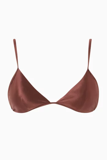 Perfect Fit Bikini Top in Satin