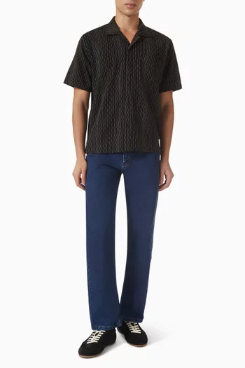 قميص ليلاند بياقة كوبية قطن