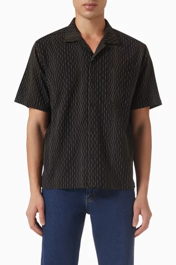 قميص ليلاند بياقة كوبية قطن