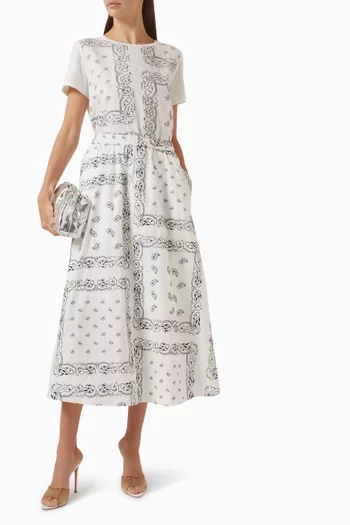 تي شيرت بقصة مستقيمة قطن