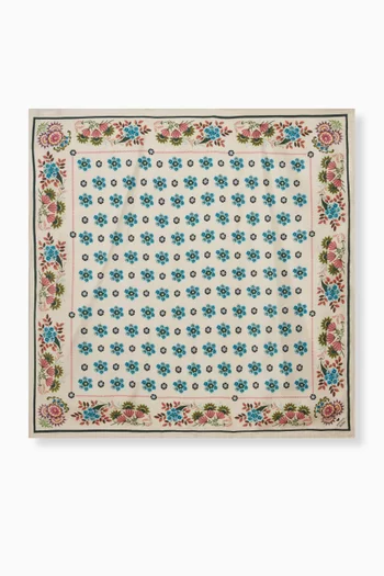 Printed Scarf in Silk-twill