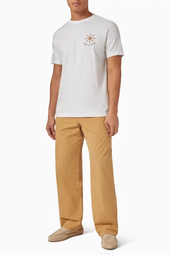 Dinis Sol E Mar Print T-shirt in Cotton