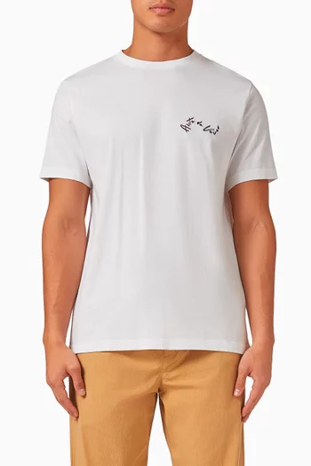 Dinis Arte Do Verao Embroidered T-shirt in Cotton