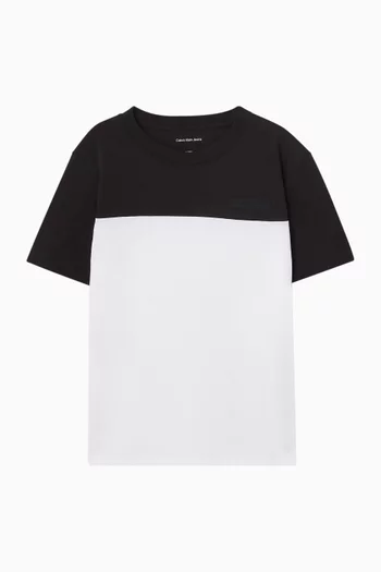 Colorblock T Shirt in Cotton