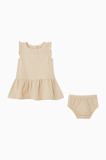 Woven Dress Set in Cotton