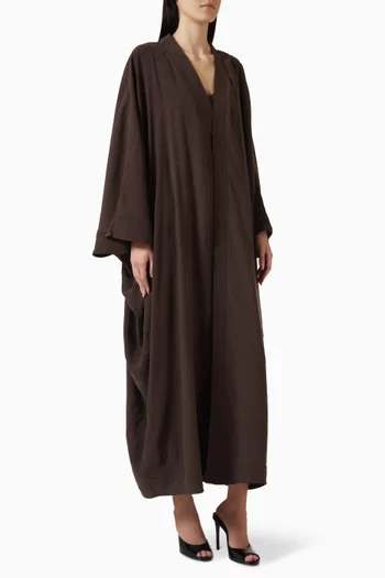 عباية بتصميم مفتوح من الأمام مودال