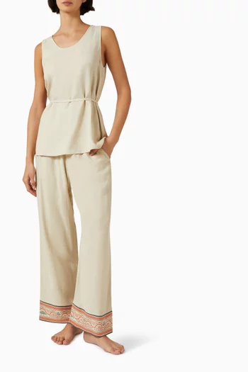 بنطال قصير بطول 7/8‏ مزيج كوبرو