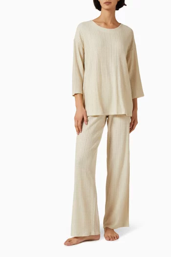 قميص منسوج من مزيج لايوسيل