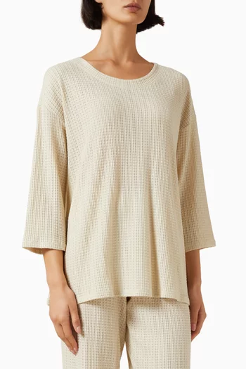 قميص منسوج من مزيج لايوسيل