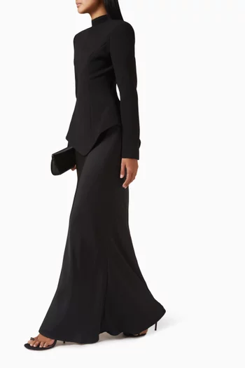 فستان بيبتا بحافة على شكل جرس