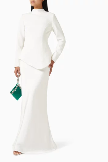 فستان بيبتا بحافة على شكل جرس