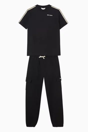 Classic Logo Cargo Sweatpants in Cotton