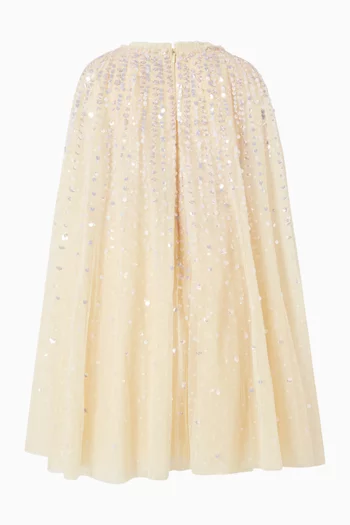 فستان مونلايت بكاب ومطرز بالترتر