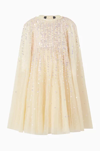 فستان مونلايت بكاب ومطرز بالترتر