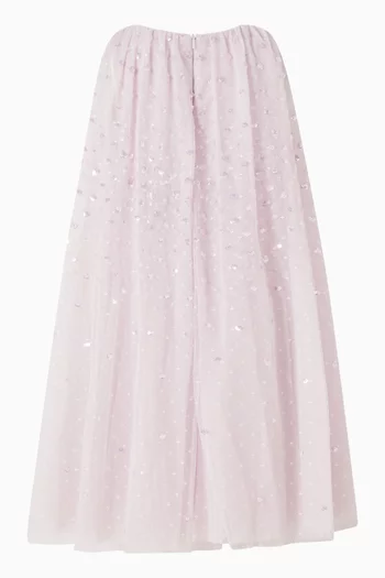 فستان بكاب مطرز بالترتر سن رايز