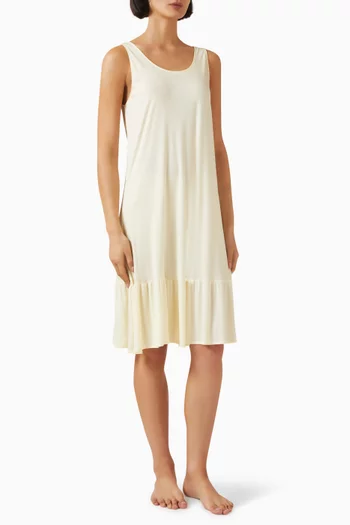 فستان نوم بفتحة رقبة عميقة تينسيل مايكرو مودال