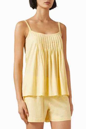 طقم بيجاما قميص وشورت قطن بيما