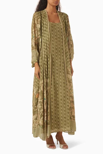 brown wrap maxi dress Jovie | Brown Bardot Wrap Maxi Dress With Sash Detail