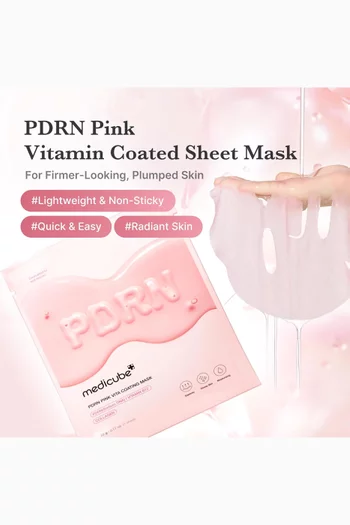 أقنعة ورقية فيتا وردية مغلفة بالحمض النووي لسمك السلمون، 10 أقنعة