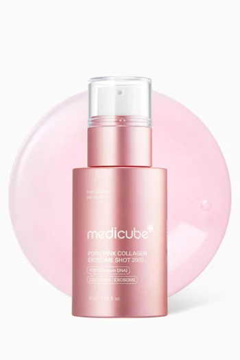 سيروم الإكسوسومات الوردي بالكولاجين ومركب بوليديوكسيريبونكليوتيد 2000 جزء في المليون، سيروم سائل معزز للبشرة