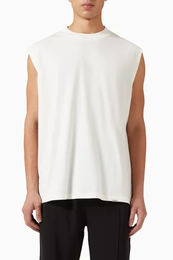 Initial Oversized Tank Top in Cotton