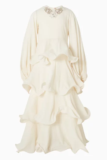 Zorica Tiered Dress in Cotton