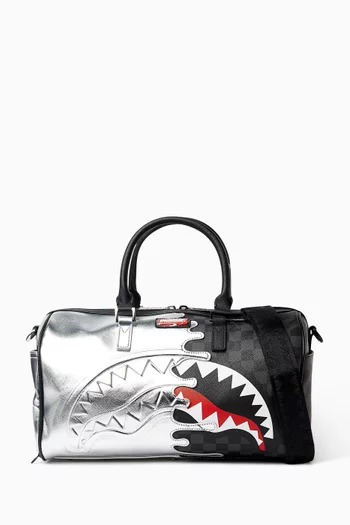 حقيبة دفل ميني بتصميم طلاء جانبي جلد لامع