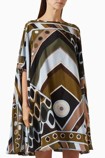 قفطان بنقشة فيفارا حرير كريب صيني