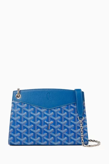 Rouette Structure Mini Shoulder Bag in Goyardine Coated Canvas & Leather