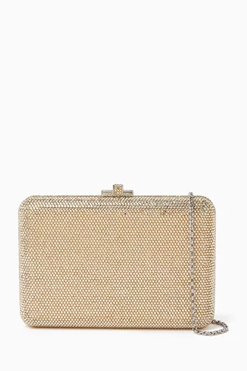 كلاتش رفيع مطرز بقفل منزلق