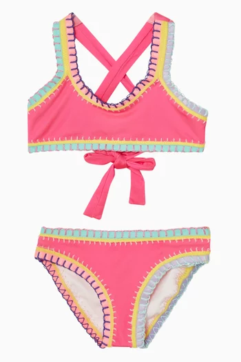 Sporty Rainbow Bikini Set