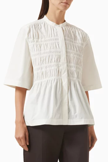 بلوزة قطن بكشكش