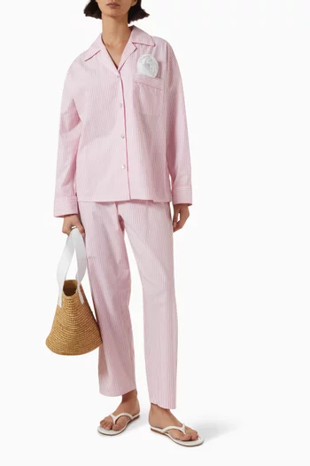 The Rose Striped Pyjama Set in Cotton