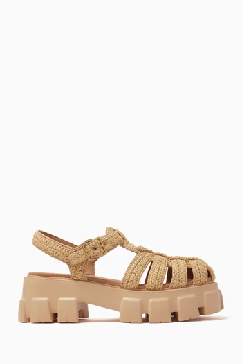 صندل مونوليث بسيور متداخلة كروشيه